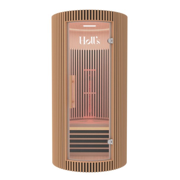 Sauna Moon Infrar&oslash;d Rund 1 plads tr&aelig;farve Holls